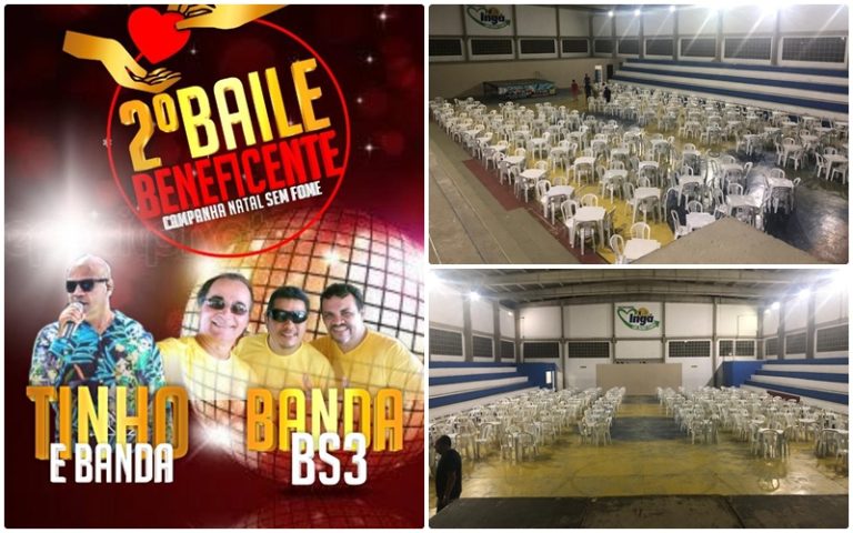 Baile beneficente da Maçonaria será no Ginásio O Carlão com Tinho e BS3. Tudo pronto!