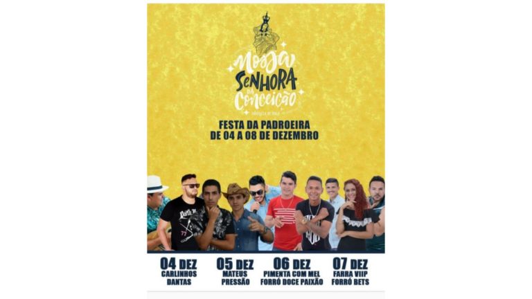 INGÁ: Festa da Padroeira começa nesta quarta-feira (04)