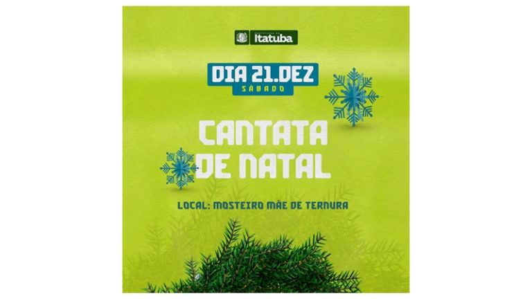 ITATUBA 58 ANOS: Cantata de Natal no Mosteiro da Mãe Ternura na noite deste sábado (21)