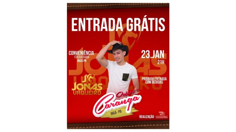 Eita que tem Jonas Vaqueiro na 5ª do Caranga. Simbora !