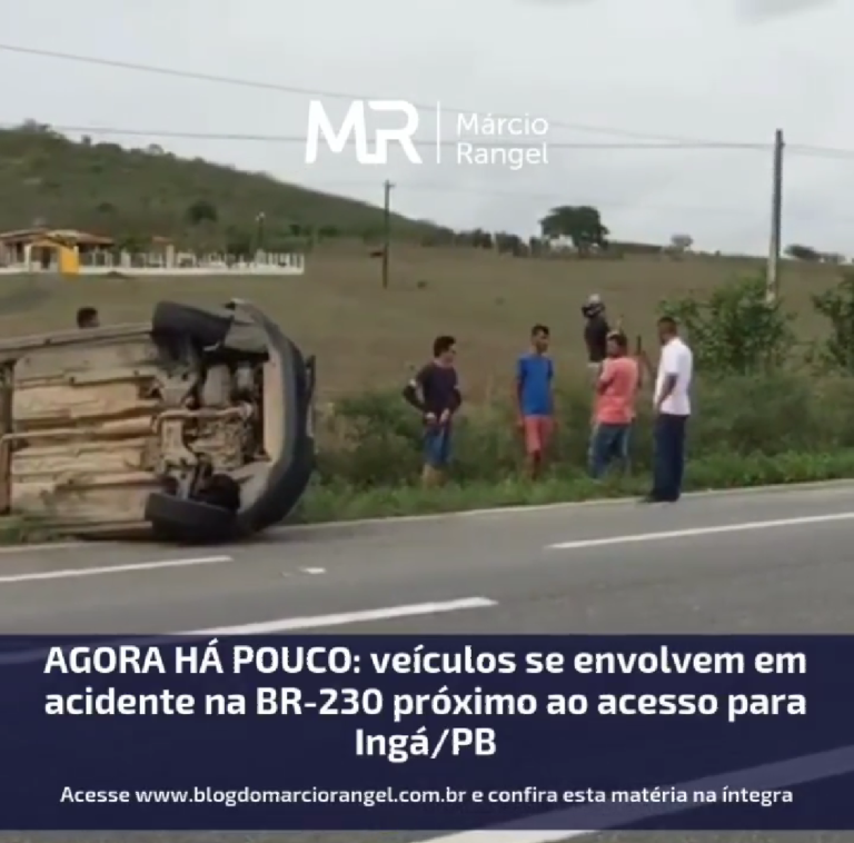 Acidente próximo a entrada de Ingá