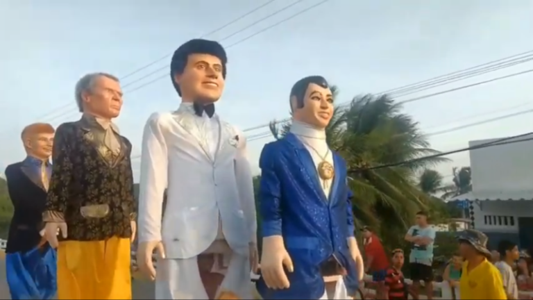 Passagem dos Ursos, Bois, Caboclinhos, As Virgens e os Bonecos de Olinda no Carnaval de Rua de Ingá