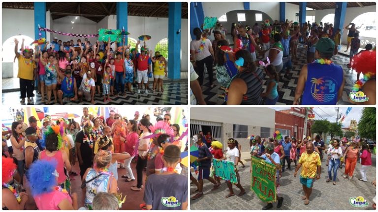 INGÁ: Caps Folia abre o carnaval trabalhando a inclusão dos usuários na sociedade. Componentes de Ingá e Itabaiana desfilam pelas ruas da cidade
