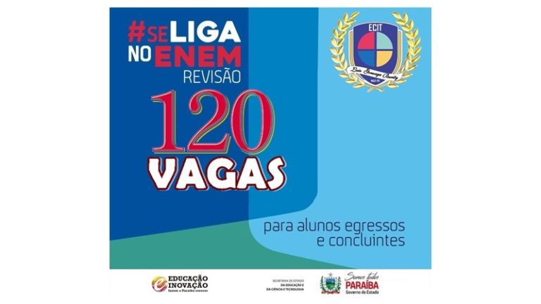 INGÁ: Inscrições abertas para o SE LIGA NO ENEM na Escola Luis Gonzaga Burity
