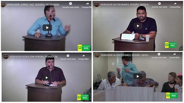 INGÁ: Debate político acirra os ânimos na Câmara. Veja os pronunciamentos de Jorge, Nego, Gedeilson, Marrinho, Vinícius e Alcides