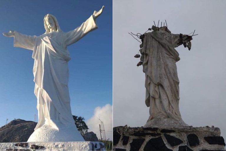 Suspeito de vandalizar escultura de Jesus é preso e diz: “Não se deve adorar imagens”