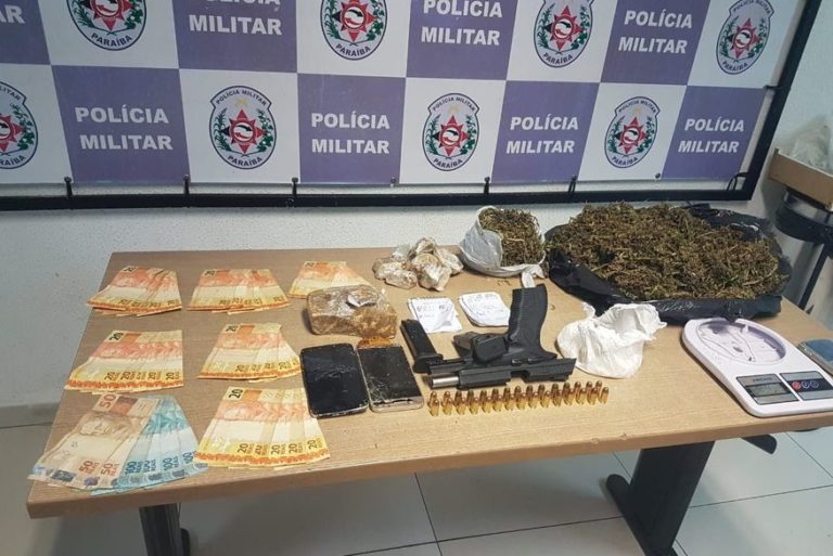 Polícia apreende drogas, armas e munição em seis bairros de João Pessoa