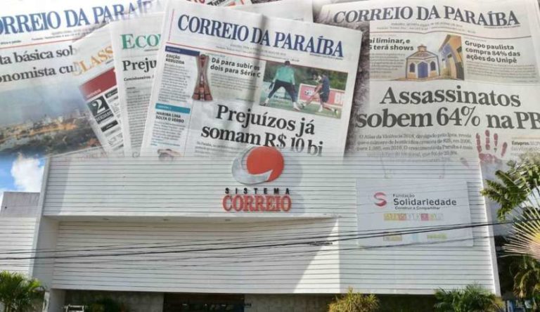 Encerra atividades após 66 anos de história, Jornal Correio da Paraíba