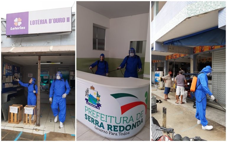 PREFEITURA DE SERRA REDONDA FAZ DESINFECÇÃO DE UNIDADES DE SAÚDE DA FAMÍLIA, GINÁSIO E VEÍCULOS DE TRANSPORTE DE PACIENTES