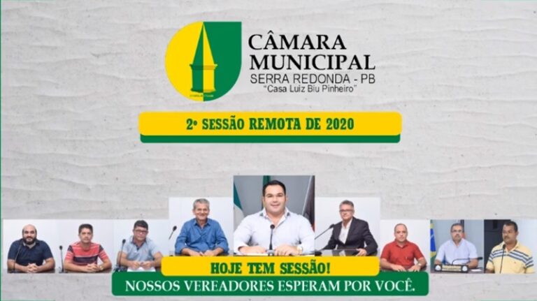 Confira como foi a 2ª sessão remota da Câmara Municipal de Serra Redonda