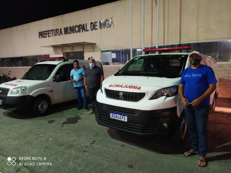 INGÁ: Prefeitura destina ambulâncias para Pontina e Chã dos Pereiras INGÁ: Prefeitura destina ambulâncias para Pontina e Chã dos Pereiras
