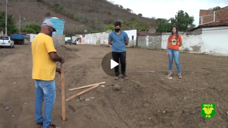 Prefeito Robério Burity cumpre palavra e inicia obra da praça do bairro da Senzala