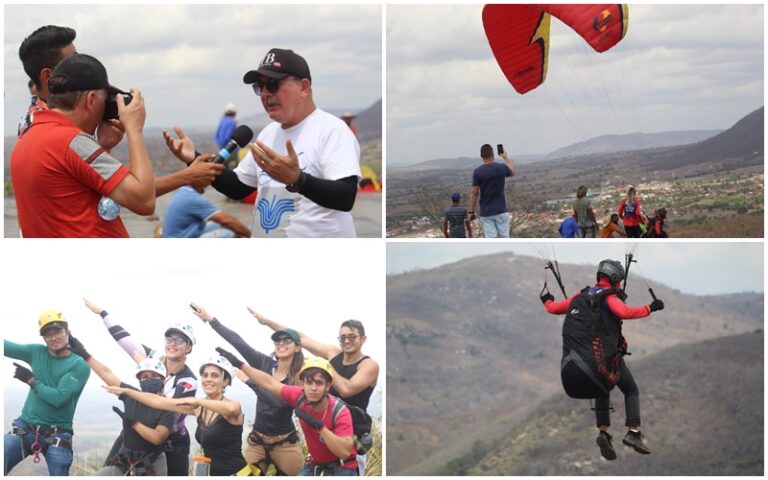 PARAPENTE E RAPEL: Prefeito Robério Burity acompanha o lançamento das novas atrações turísticas de Ingá