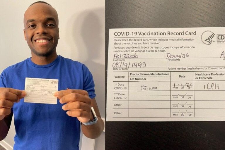 Brasileiro que já teve Covid é vacinado contra a doença nos EUA