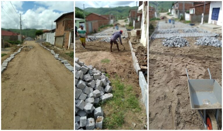 INGÁ: Prefeito Robério Burity reativa convênio de pavimentação de três ruas do bairro Boa Vista