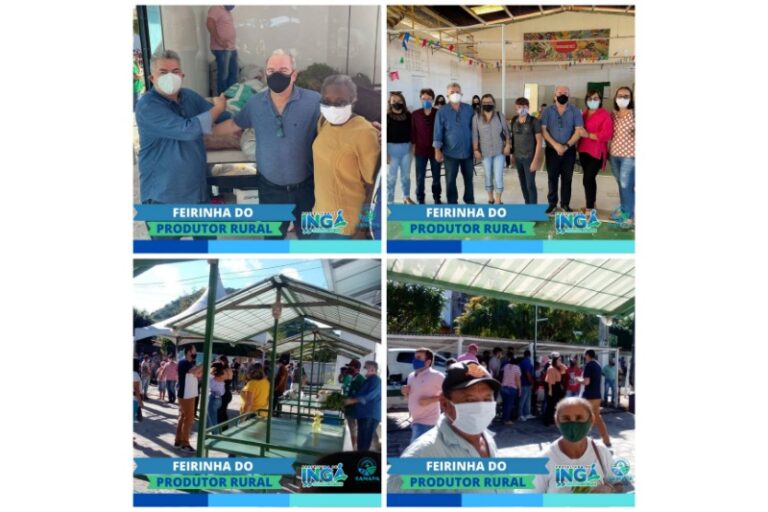 INGÁ: Inauguração da Feira do Produtor Rural na sede da Secretaria de Agricultura