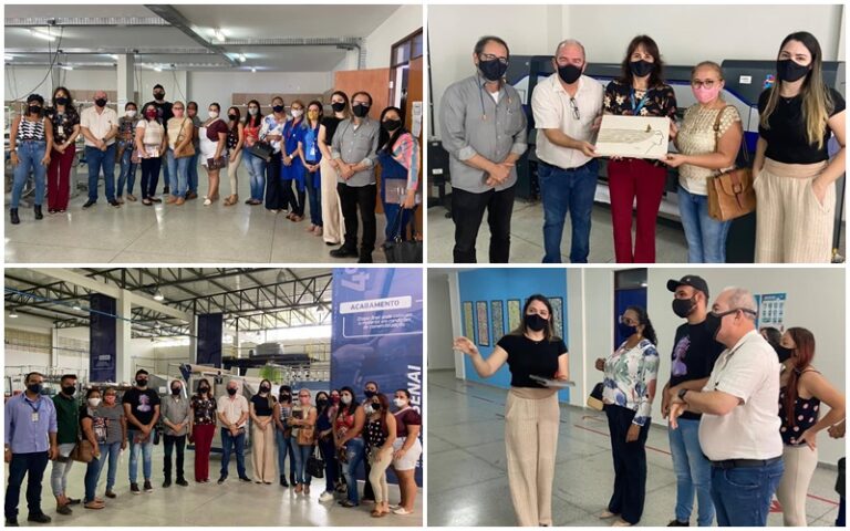 PREFEITO E SECRETÁRIA DE EDUCAÇÃO DE INGÁ, ACOMPANHAM INTEGRANTES DA COOVEST EM VISITA AO INSTITUTO SENAI DE TECNOLOGIA TÊXTIL E CONFECÇÃO DA PARAÍBA