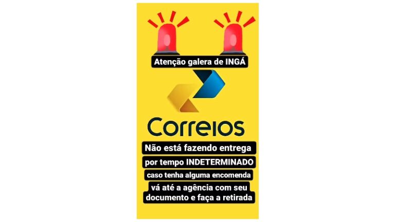 ATENÇÃO MUITA ATENÇÃO !!! USUÁRIOS DOS CORREIOS DE INGÁ