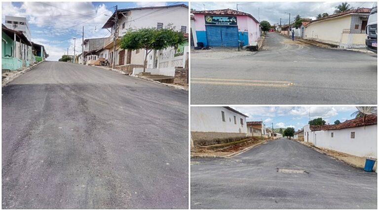 RECURSOS PRÓPRIOS: Prefeito Robério Burity conclui mais um trecho de asfalto em vias urbanas de Ingá