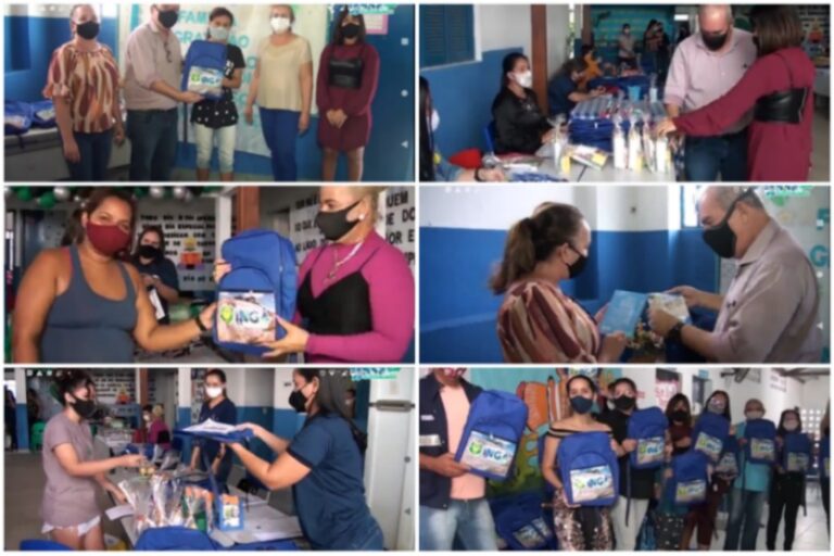 INGÁ: Alunos da rede municipal de ensino recebem material escolar para o 2° semestre
