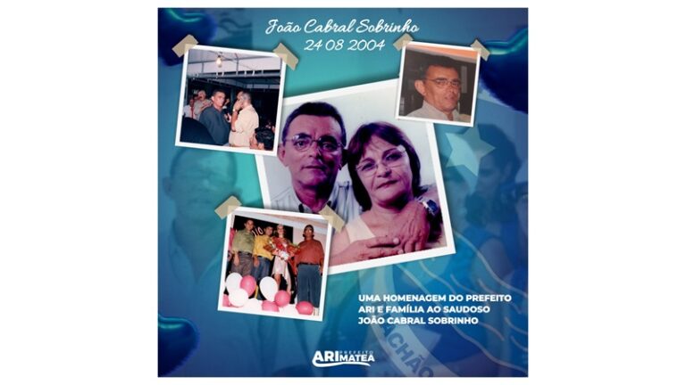 IN MEMORIAN: Prefeito Ari homenageia o ex-prefeito João Cabral neste 24 de agosto. 17 anos de sua partida