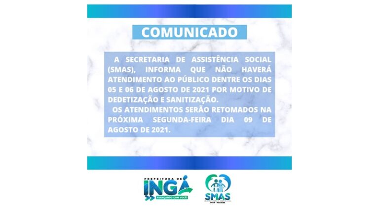Trabalho preventivo suspende atendimento na Secretaria de Ação Social. Volta ao normal na segunda (09)