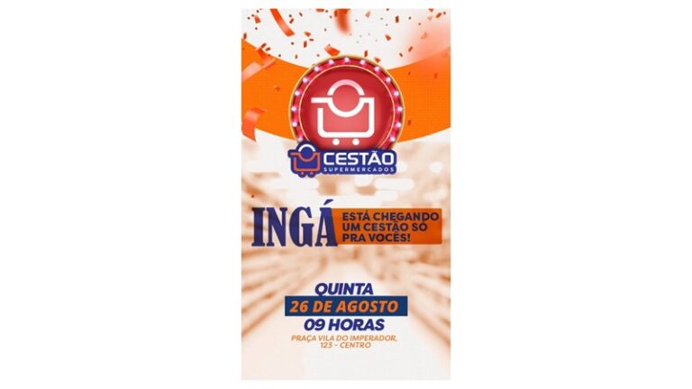 O CESTÃO: Ingá recebe novo supermercado. Inauguração nesta quinta-feira às 9 h