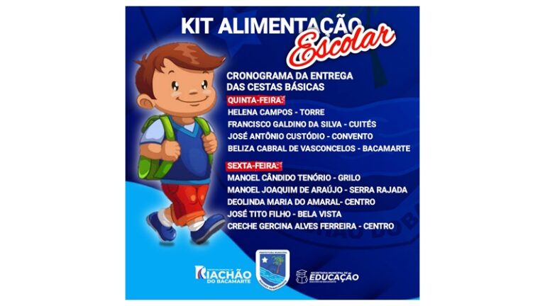 3ª RODADA DE DISTRIBUIÇÃO: Prefeitura de Riachão faz nova entrega de cestas básicas; 1.451 kits Alimentar às famílias dos alunos da rede municipal de ensino