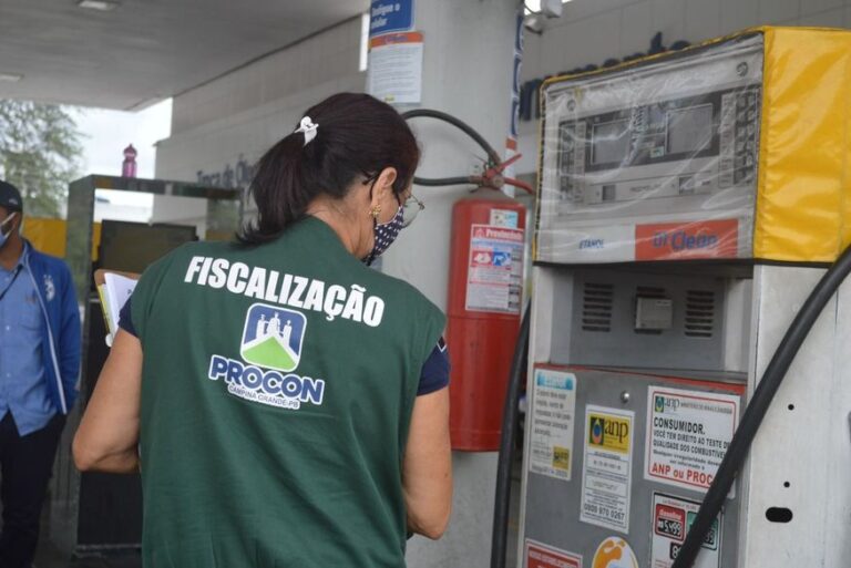 Procon Campina Grande constata aumento de 3,70% no preço do litro da gasolina em menos de 30 dias