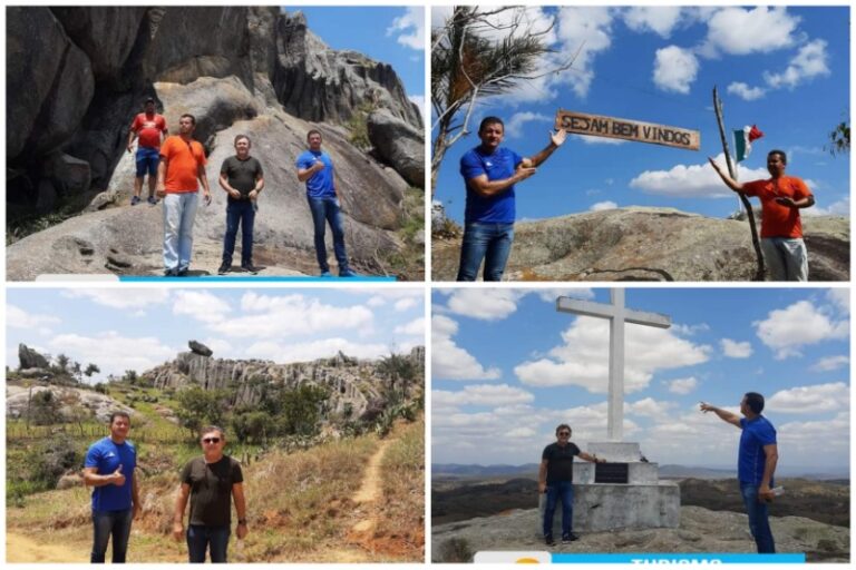 Prefeito Chicão e assessoria dos deputados Caio e Welington Roberto visitam potenciais pontos turísticos de Serra Redonda que podem receber investimentos