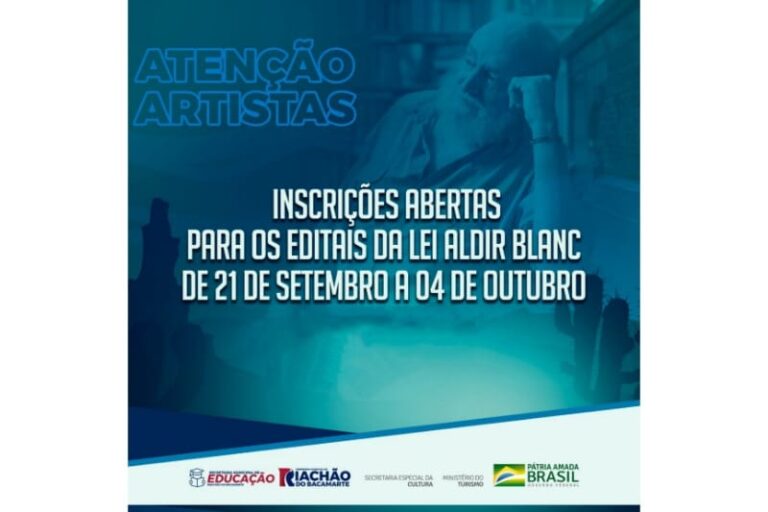 RIACHÃO: Prefeitura lança edital da Lei Aldir Blanc para 2021. Artistas locais já podem fazer suas inscrições. Veja como