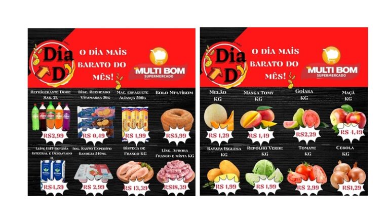 HOJE NO MULTI BOM: O dia mais barato do mês. Confira !
