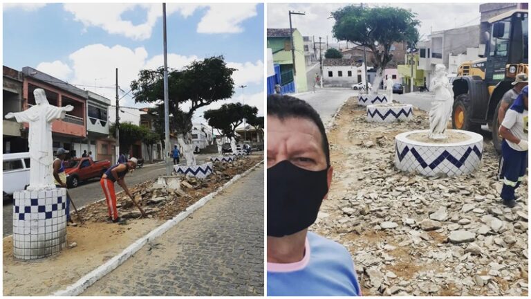 SERRA: Praça 30 de Dezembro recebe obras de revitalização