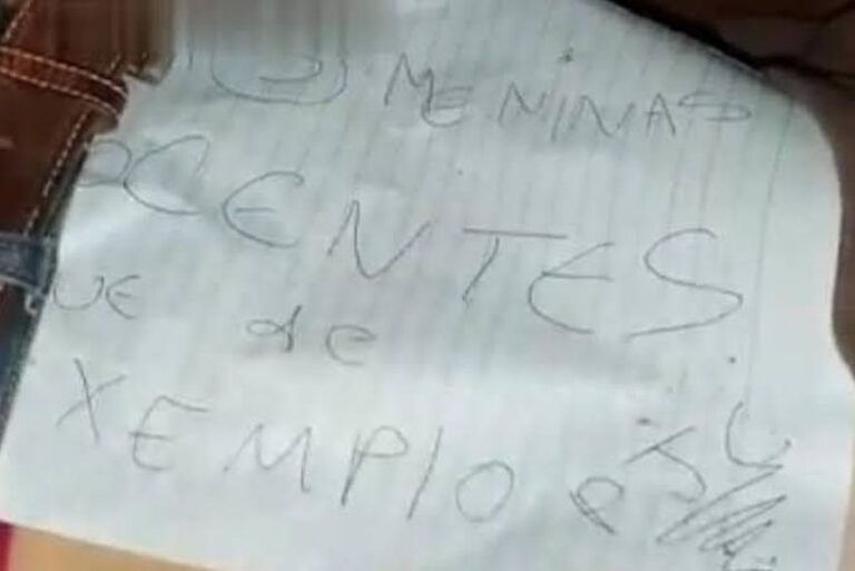 ​Corpo é achado ao lado de bilhete relacionado a chacina no Paraguai
