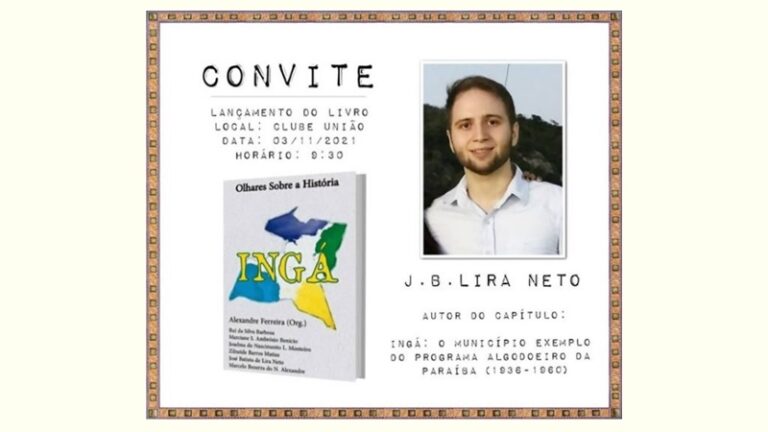 NESTA QUARTA (03): Escritores ingaenses lançam livro sobre momentos históricos de Ingá