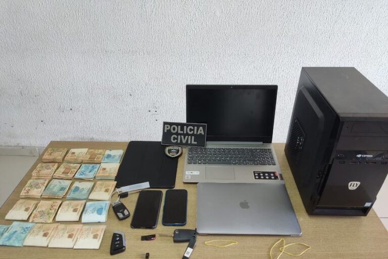 Polícia apreende R$ 20 mil, caminhonete importada, computadores e celulares de empresário suspeito de incendiar loja em João Pessoa