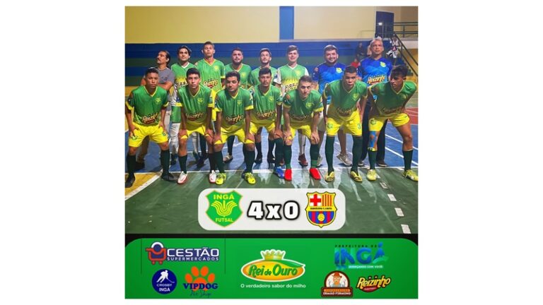 4 X 0: Ingá Futsal goleia Barcelona e chega às quartas de finais da Liga Campinense