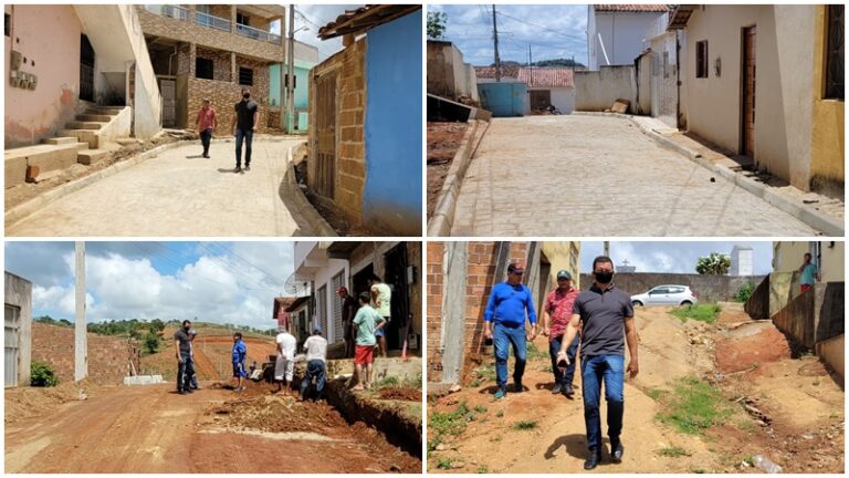 Prefeito Chicão inspeciona ruas pavimentadas concluídas em dezembro e acompanha andamento de novas obras