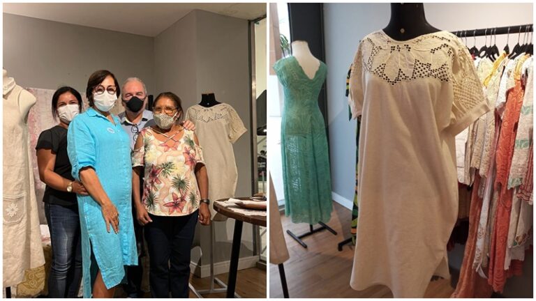 Prefeito Robério visita espaço das artesãs ingaenses no Manaíra Shopping em João Pessoa