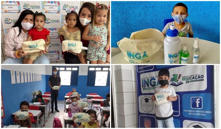 INGÁ: Alunos da rede municipal recebem kits de higienização e prevenção à Covid-19