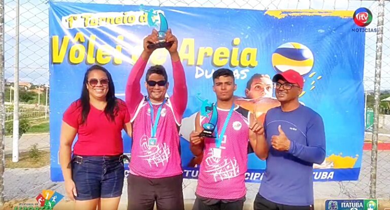 Dupla Jeberth e Emerson vence o I Torneio de Vôlei de Areia de Itatuba