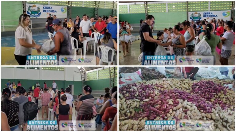 SERRA: Ação Social realiza distribuição de 4 toneladas de alimentos