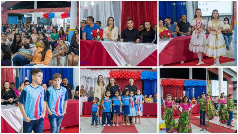 RIACHÃO: prefeito Ari apresenta novo fardamento escolar, assina ordens de serviços de reformas de 4 escolas, construção de creche e campo de futebol