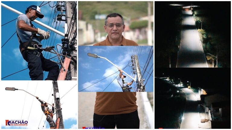 RIACHÃO: prefeito Ari implanta iluminação de led na área que liga Riachão à Bacamarte