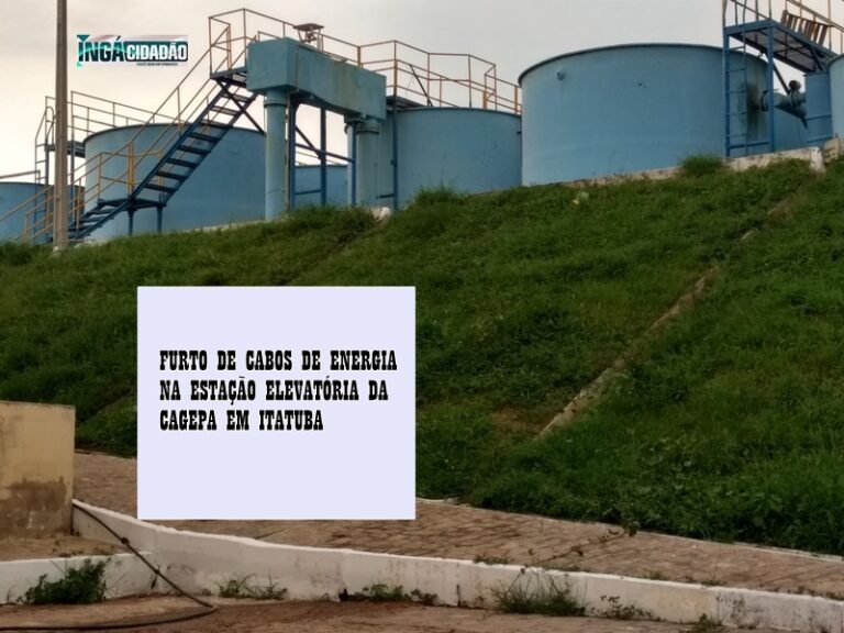 Furtos de fiação e equipamentos da Cagepa em Itatuba deixa cidades sem água. Cagepa ainda não se pronunciou oficialmente
