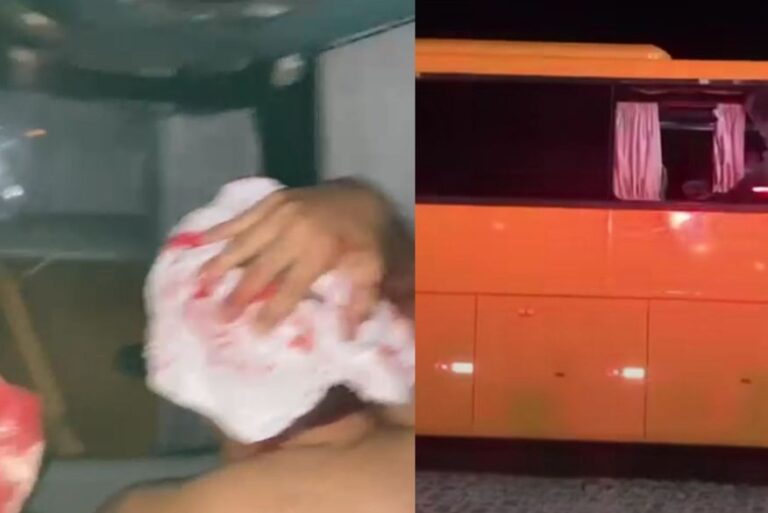 Torcedores do Nacional de Patos ficam feridos após ônibus ser atacado em Campina Grande