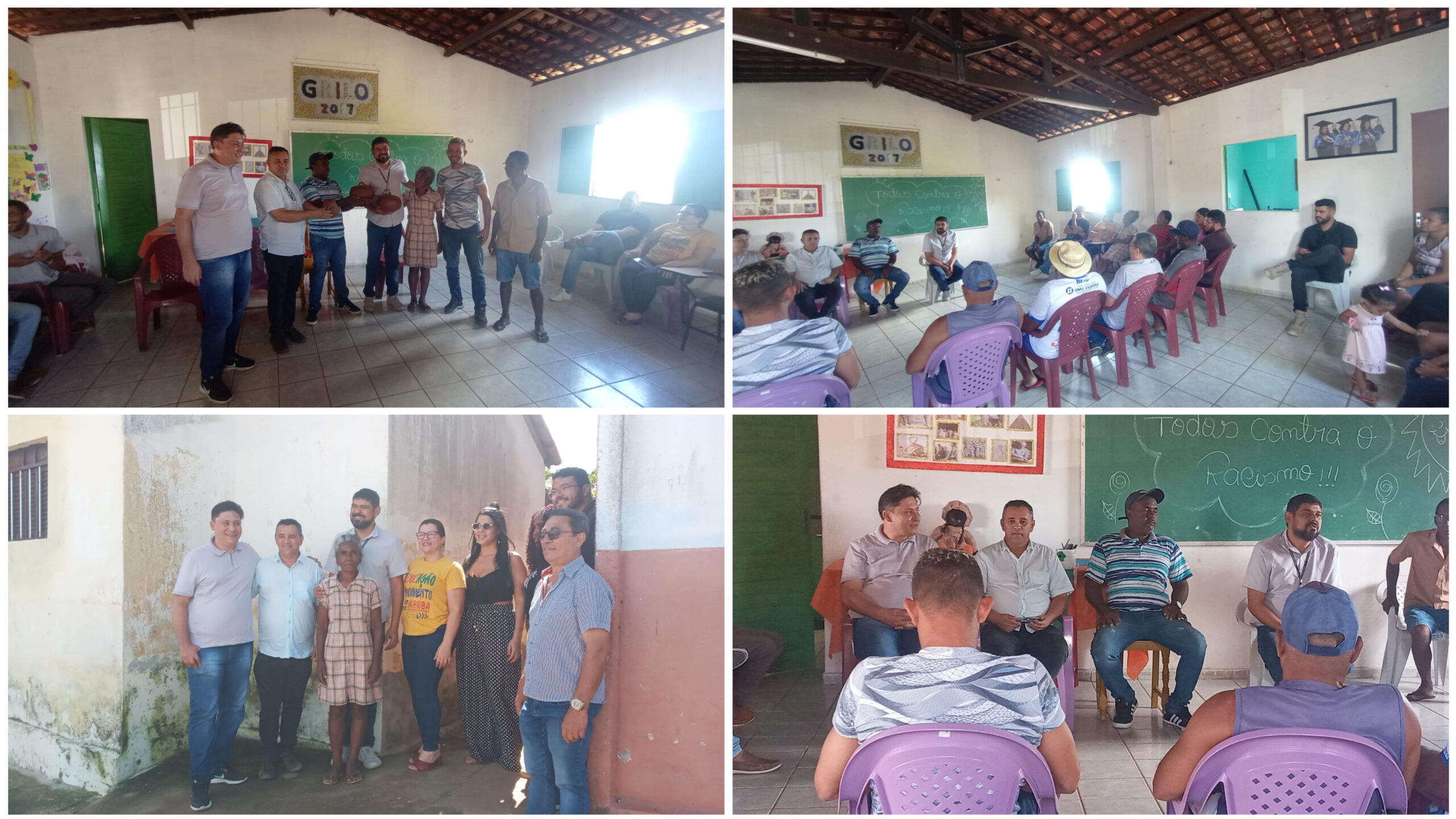 Prefeito Ari e equipe do Orçamento Democrático Estadual participam de reunião preparatória na comunidade quilombola do Grilo, em Riachão do Bacamarte
