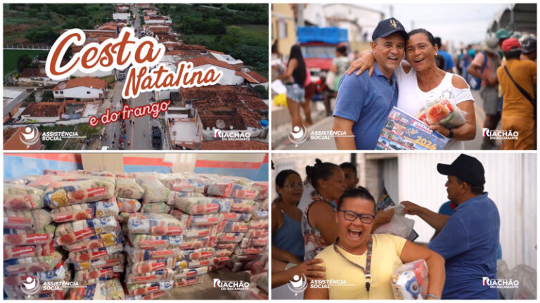 3º Ano: prefeito Ari participa da distribuição de cestas básicas reforçada com carne de frango