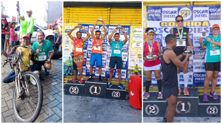 Equipe Itacoatiara Run inicia 2024 no pódio da corrida Oscar Diesel em CG, conquistando troféus e medalhas para Ingá