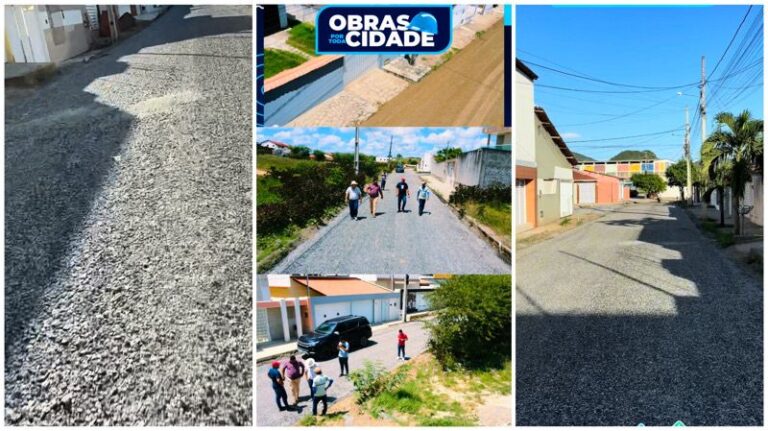 Ingá avança na mobilidade urbana: pavimentação asfáltica de ruas do bairro Antônio Ananias em plena execução